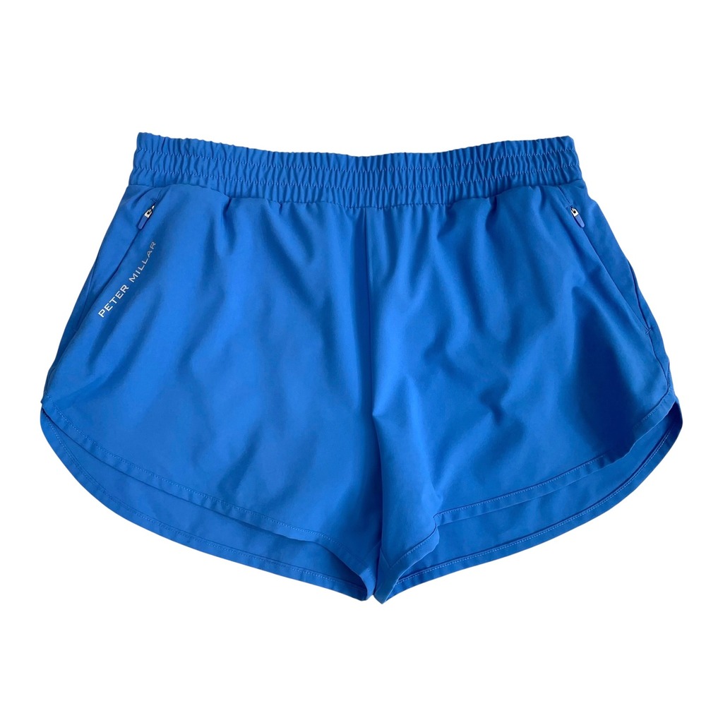 Peter Millar meridian running shorts Size M splash blue logo